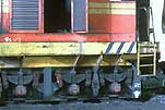 Rangierlokomotive im Stahlwerk
